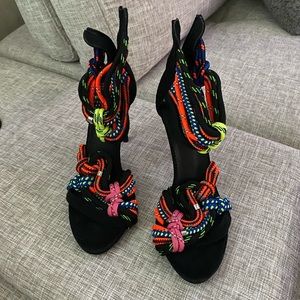 Dsquared colorful lace heels